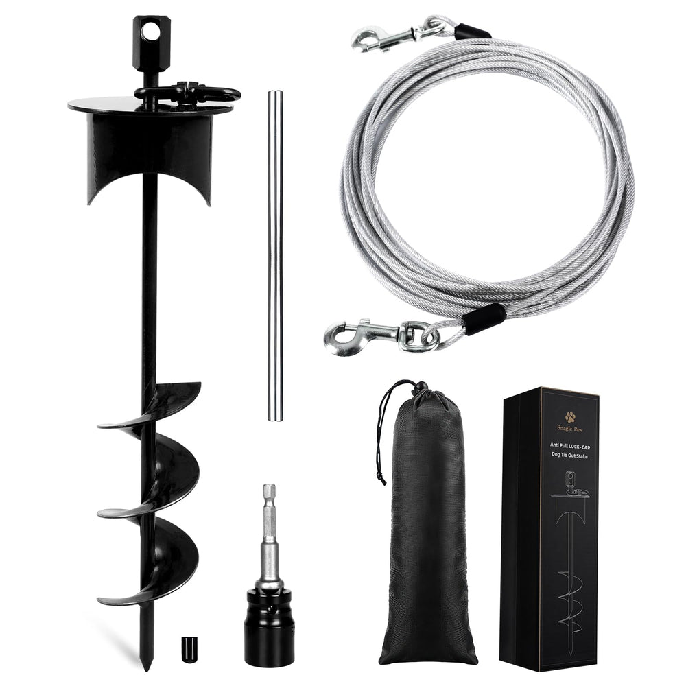 Snagle Paw attache-câble chien 30 pieds, sécurité lors des sorties.