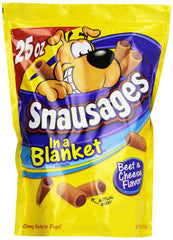Snausages enrobés – packshot montrant l’emballage pratique pour achat