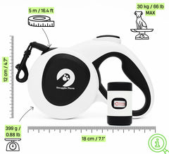 Snuggle Paws porte-sacs intégré pratique pour les nettoyages en extérieur.