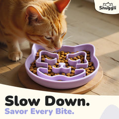 Bol Snuggli en puzzle stimulant l enrichissement lors des repas.