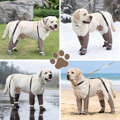 Snugrance Dog Suspender Boots imperméables protégeant les pattes