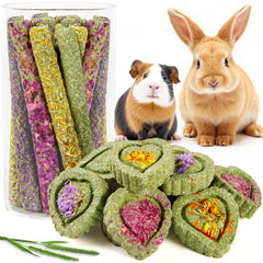 Sofier friandises foin timothy – batons originaux, favorisent la mastication naturelle chez les petits rongeurs
