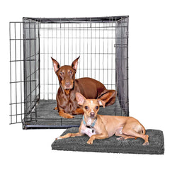 Soggy Doggy Doormat crate-mate gris 18x24 po, couchage confortable et adapté à la caisse.