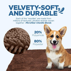 Tapis Soggy Doggy Doormat usage polyvalent pour porte et cage.