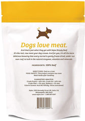 Friandises SOJOS boeuf lyophilisées, conditionnement double, parfait pour les collations quotidiennes du chien.