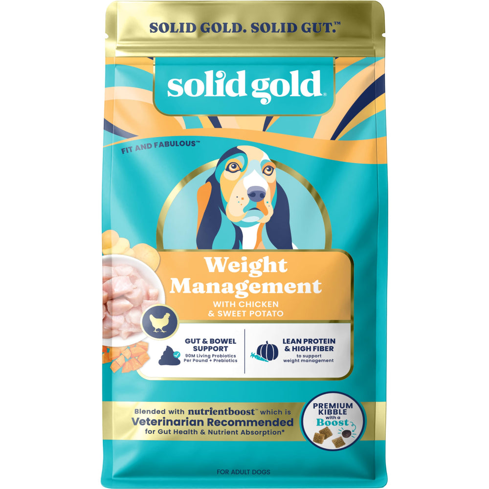 Solid Gold équilibre-poids-chien-sec : croquettes favorisant satiété et contrôle pondéral.