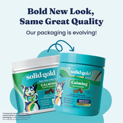 Friandises apaisantes Solid Gold – texture douce à mâcher pour le chien.