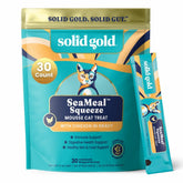 Solid Gold Lickable Chat Tube crème poulet SeaMeal, friandise pratique pour chats indoor