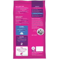 Solid Gold Mighty Mini croquettes sans grains pour sensibilité digestive chez petits chiens.