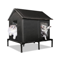 Solvify: vue d’ensemble de la maison-chat extérieure imperméable, abri fiable.