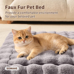 SOMAHE tapis chat 23x15 pouces, taille idéale pour canapé et fenêtre.