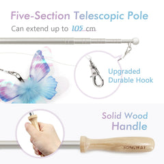 SONGWAY baton-bois avec poignée solide pour une utilisation durable.