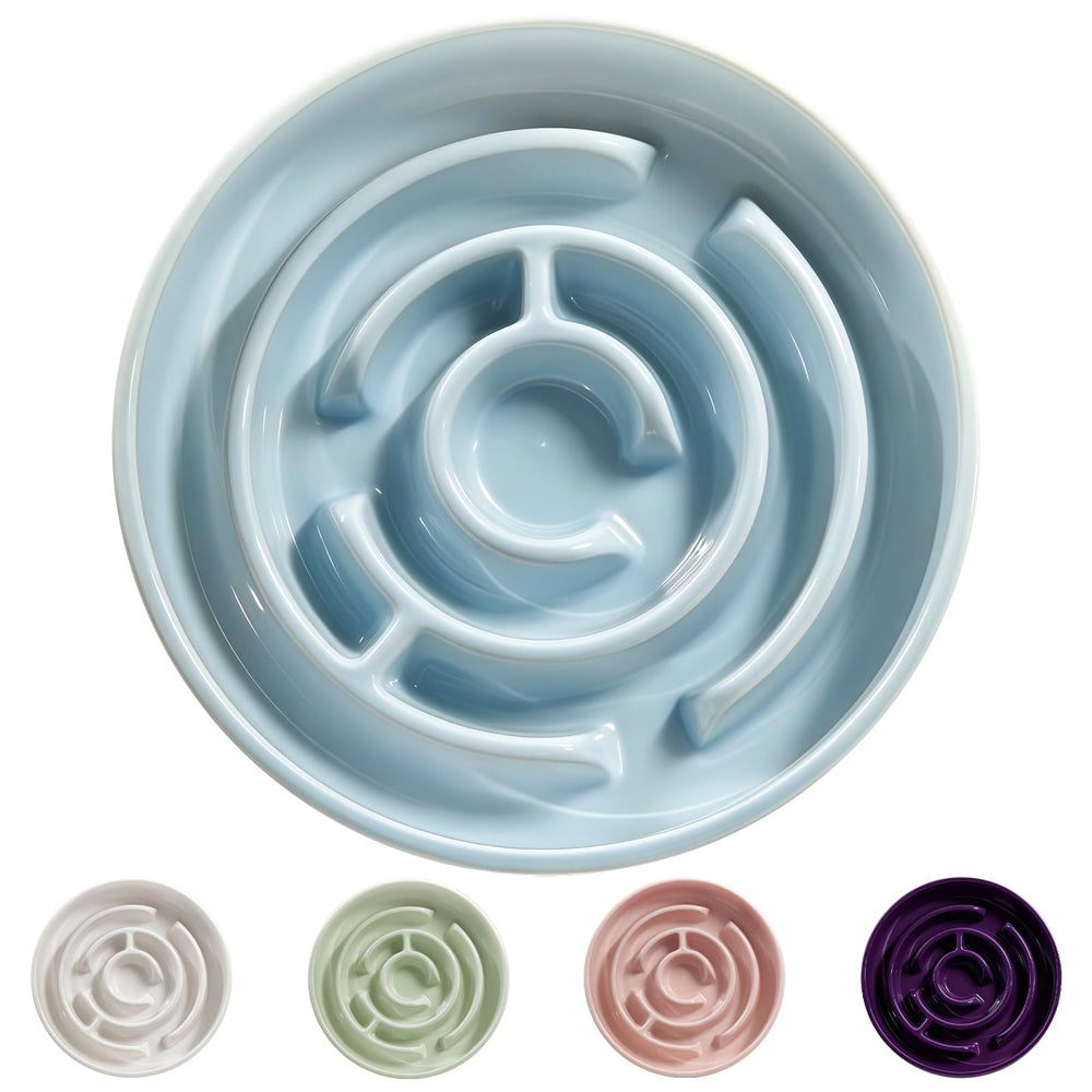 Bol Soniuong en céramique pour chien, favorise une alimentation lente et propre.
