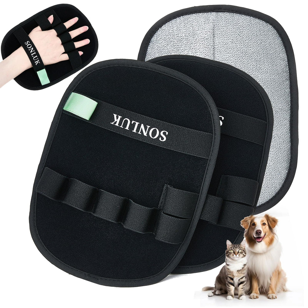 Gant anti-poil Sonluk pour chien et chat; efficacité rapide sur les pelages.