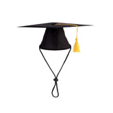 Soochat chapeau diplôme chat jaune tassel, parfait pour photos mémorables.