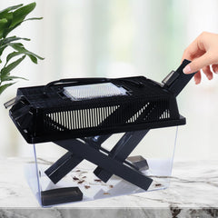 SORWATEE couvercle amovible avec ventilation, facilite l'alimentation des insectes.