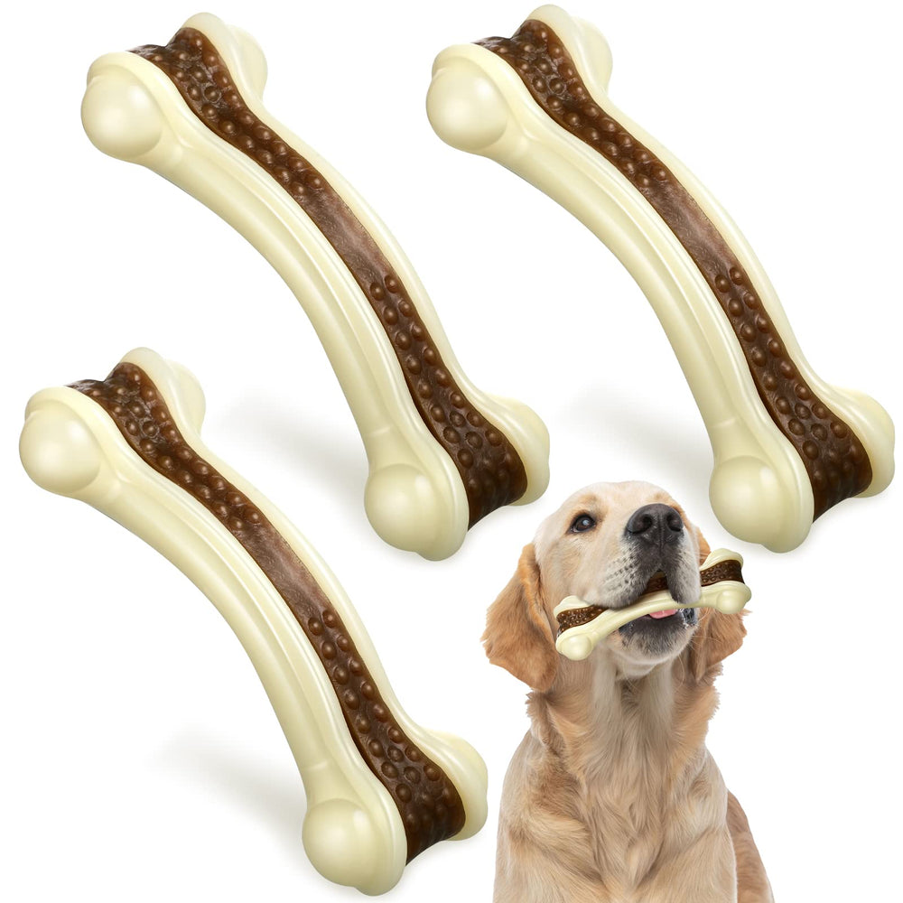Sosation os bone grande: jouet nylon durable pour mache et nettoyer les dents.