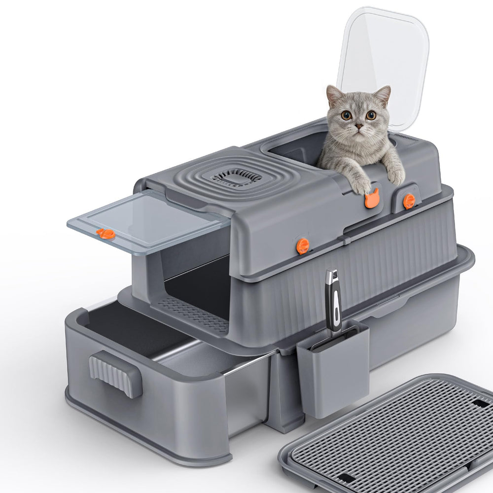 Soulbond litiere fermee en acier inox 304 - surface hygiénique et résistante