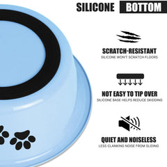 SOUXU bol inox bleu, nettoyage facile et hygiène durable.