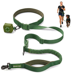 Spark Paws: lien taille mains libres en action lors de la course.