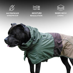 Spark Paws manteau pluie chien, doublure mesh respirante pour le confort.