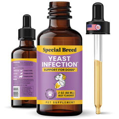 Special Breed bouteille gouttes levure chien, soulage potentiellement démangeaisons