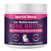 Special Breed poudre multivitamine pour chats, soutien immunitaire quotidien.