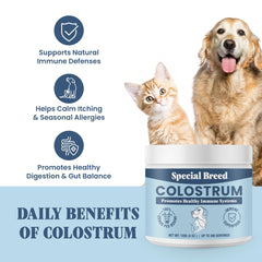 Special Breed Colostrum – doseur précis pour administrer facilement le produit.