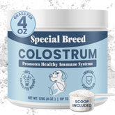 Special Breed Colostrum en flacon – soutien immunitaire potentiel pour chiens et chats.