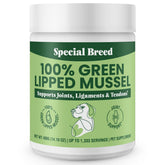 Special Breed – emballage de poudre moules vertes à lèvres pour administration facile