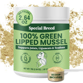 Special Breed poudre moules vertes Nouvelle-Zélande pour chiens et chats, soutien articulations potentiel.
