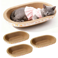 Spindro grand grattoir chat oval – espace griffage et repos.