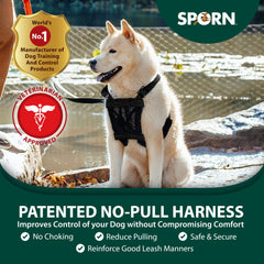 Harnais Sporn confort rembourré: maintien doux pour chien.