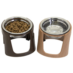 SportPet Designs bols elevés en acier inox – posture de repas naturelle.