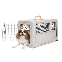 Cage de transport pliable SportPet Designs pour petits animaux, pratique en voiture et rangement.