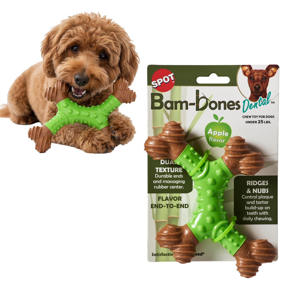 SPOT Bam-Bones X-Bone, vue générale, mastication durable pour chiens légers et chiots