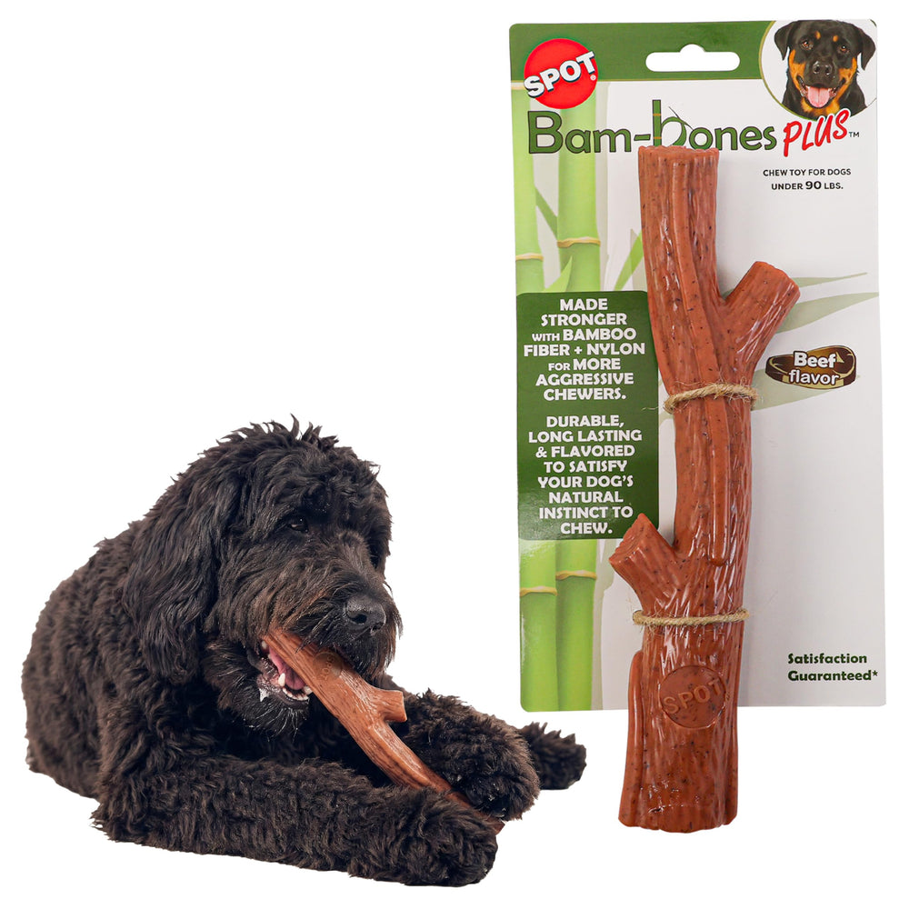 SPOT Bam-Bones Plus Branche Mordante: mordillage sécurisé pour chiens actifs et agressifs