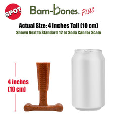 SPOT Bam-Bones Plus T Bone, saveur boeuf qui stimule l’attention et le jeu.