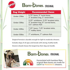 SPOT Bam-Bones surface sans éclats pour mastication propre.