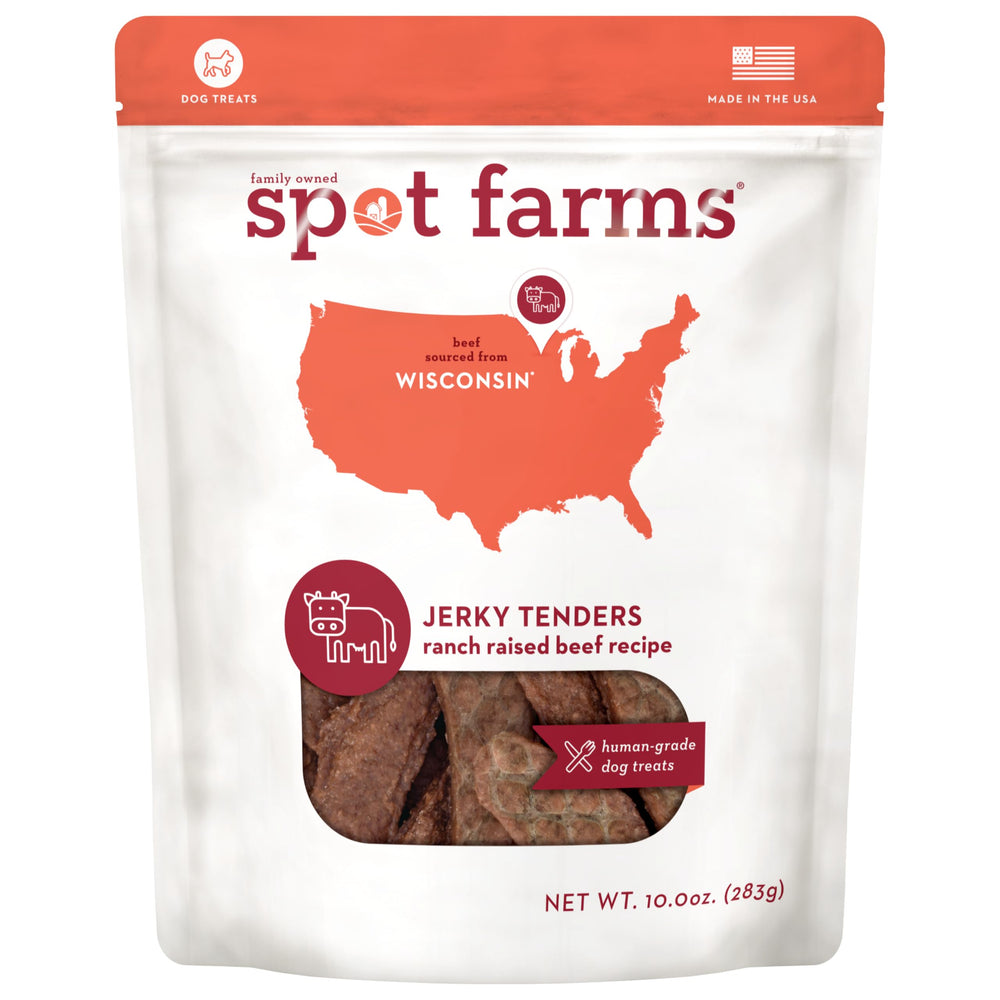 Spot Farms Tendres Boeuf – emballage visible, récompense saine pour votre chien.