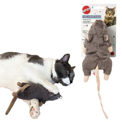SPOT Grande Souris Bertha peluche réaliste pour jeux et câlins.