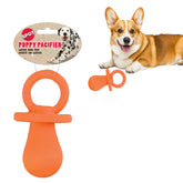 SPOT Puppy Pacifier en latex, forme tétine, idéal pour chiots en dentition légère.