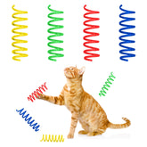 SPOT Ressorts colorés pour chats en jaune, parfaits pour des jeux rapides et dynamiques.