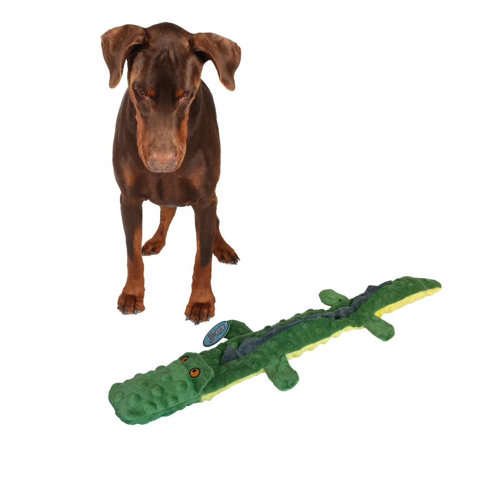 SPOT Skinneeez Extreme Crocodile, face du jouet, durable pour jeux intenses
