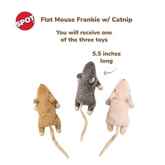Souris Plate Frankie SPOT avec son crissant, attire l attention et prolonge le jeu.