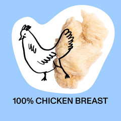 Spot & Tango Bouchées poulet riches en calcium et vitamine B pour le pelage potentiel.
