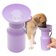 Springer bouteille eau chien portable: hydratation pratique lors de vos promenades.