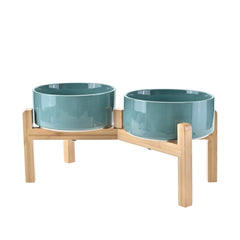 SPUNKYJUNKY assiette chien ceramique elevee pour une posture naturelle lors des repas