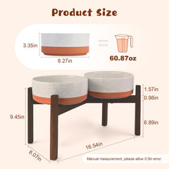 SPUNKYJUNKY support bois acacia stable pour une mangeoire durable.