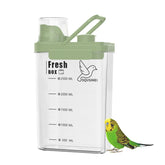 SQUSIMEI boîte de stockage 3 Qt en vert pour graines d'oiseaux, rangement organisé.